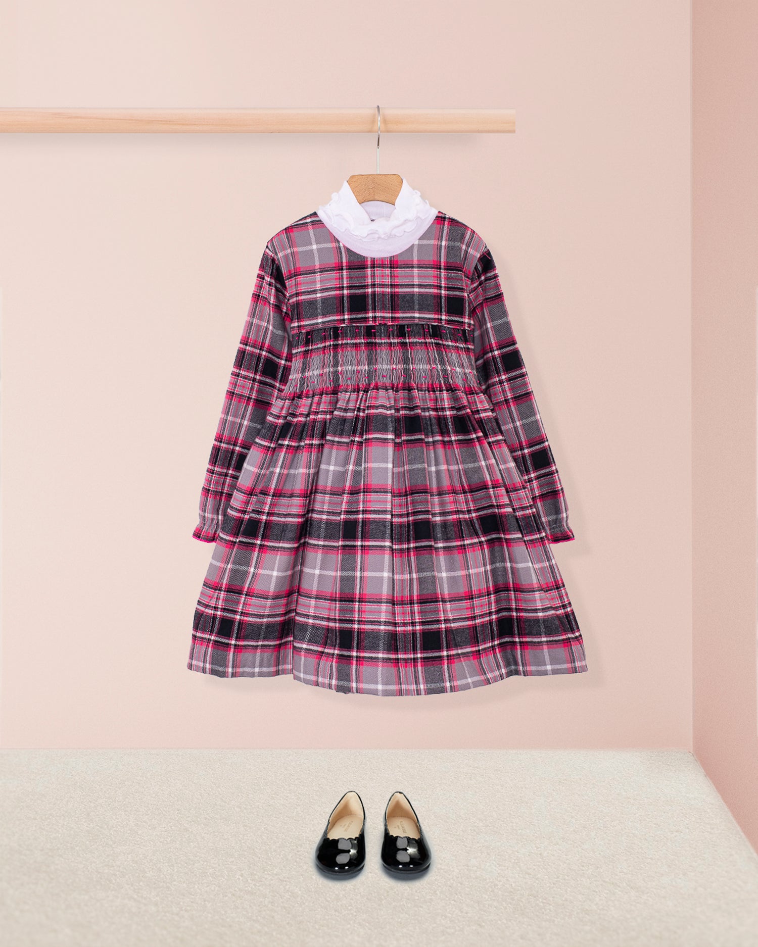 Bonheur Primrose Flannel Smocked Dress